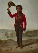 Augustus Earle Portrait of Bungaree, a native of New South Wales, with Fort Macquarie, Sydney Harbour, Germany oil painting artist
